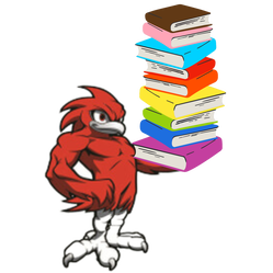 Redhawk holding pride books
